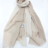 Shaded Linen Viscose Scarf Light Royal Beige