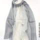 Shaded Linen Viscose Scarf Silver Grey Light Beige