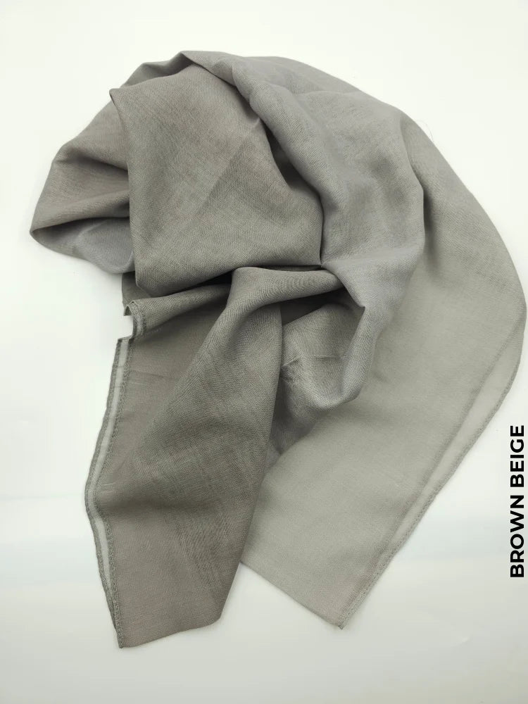 Shaded Ombre Lightweight Shawl Brown Beige Scarf (Hijab)