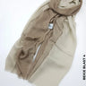 Shaded Ombre Premium Scarf Beige Blast 4 Linen