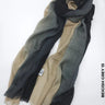 Shaded Ombre Premium Scarf Beigish Grey 15 Linen