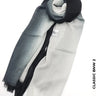 Shaded Ombre Premium Scarf Classic Bnw 2 Linen