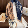 Women Silk Scarf for Summer Hijab Murabba