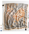 Women Silk Scarf for Summer Hijab Murabba 90*90