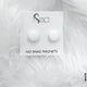 Super Strong Magnetic Hijab Pins (2 Pcs) White Buckle
