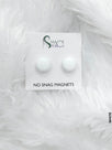 Super Strong Magnetic Hijab Pins (2 Pcs) White Buckle