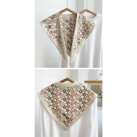 Triangle print sunscreen shawl scarf