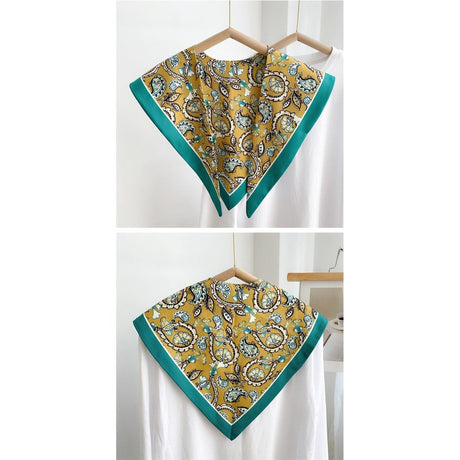 Triangle print sunscreen shawl scarf