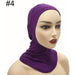 Simple solid Hijab cap for women