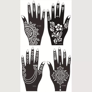 Floral Pattern Henna Tattoo for Women | Temporary