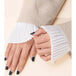 Pleated Sleeve wrist Cuffs lace detachable women gloves
