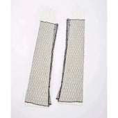 Rhinestone decor checks arm sleeves