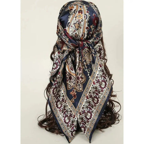 Paisley print scarf Square Hijab