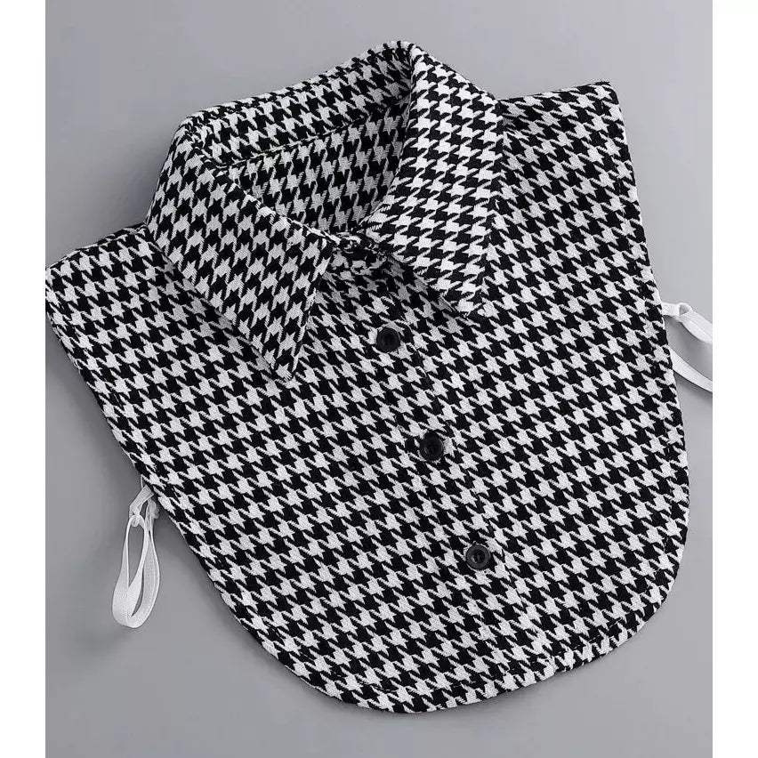 Houndstooth pattern Dickey Collar