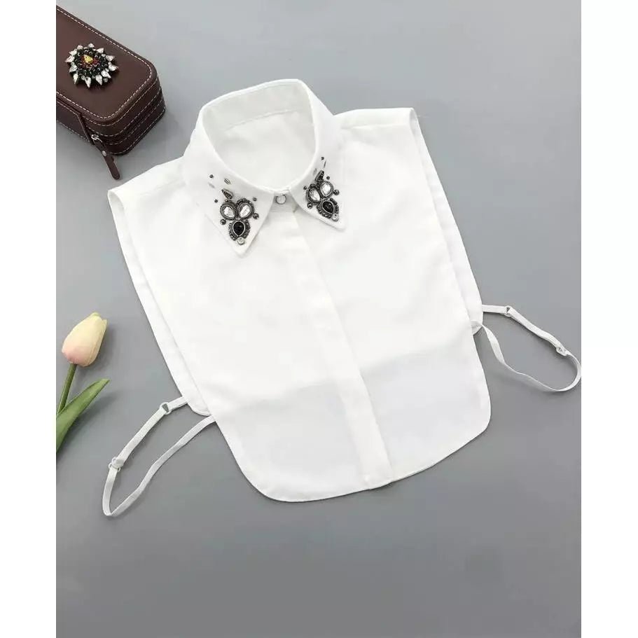 Rhinestone Decor Dickey Collar for women