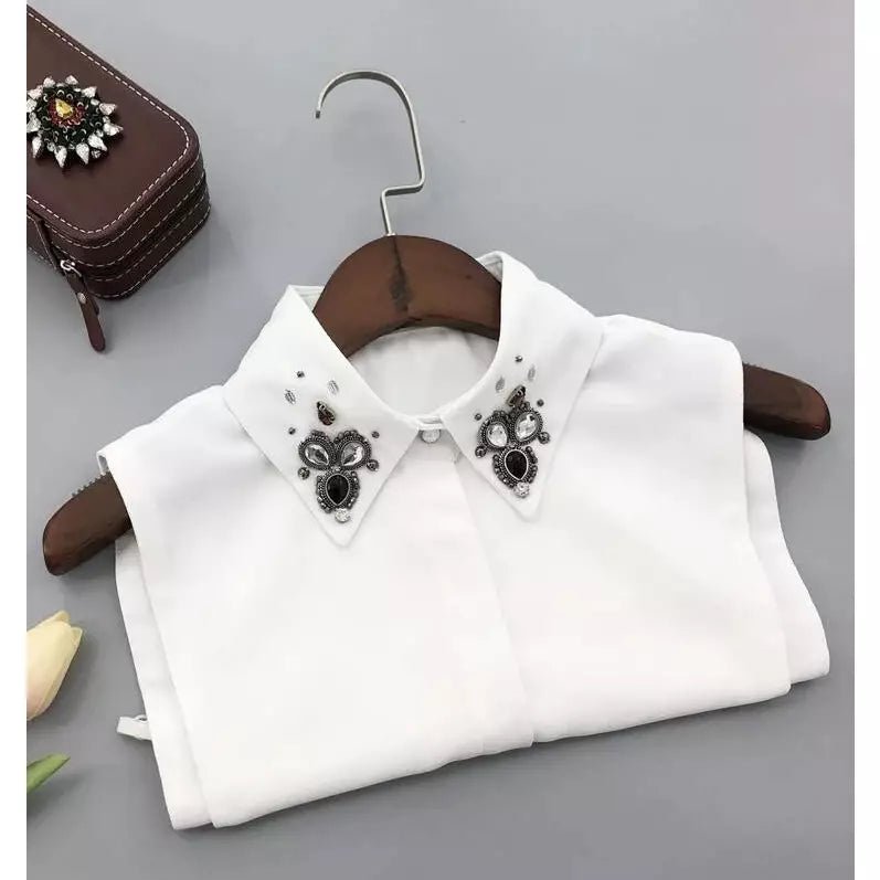 Rhinestone Decor Dickey Collar for women