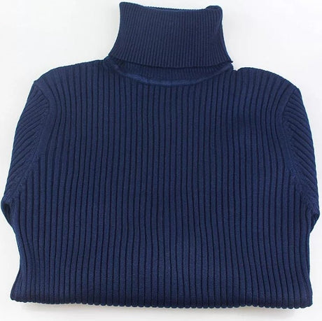 Turtle neck warm women sweater winter with Thumb open