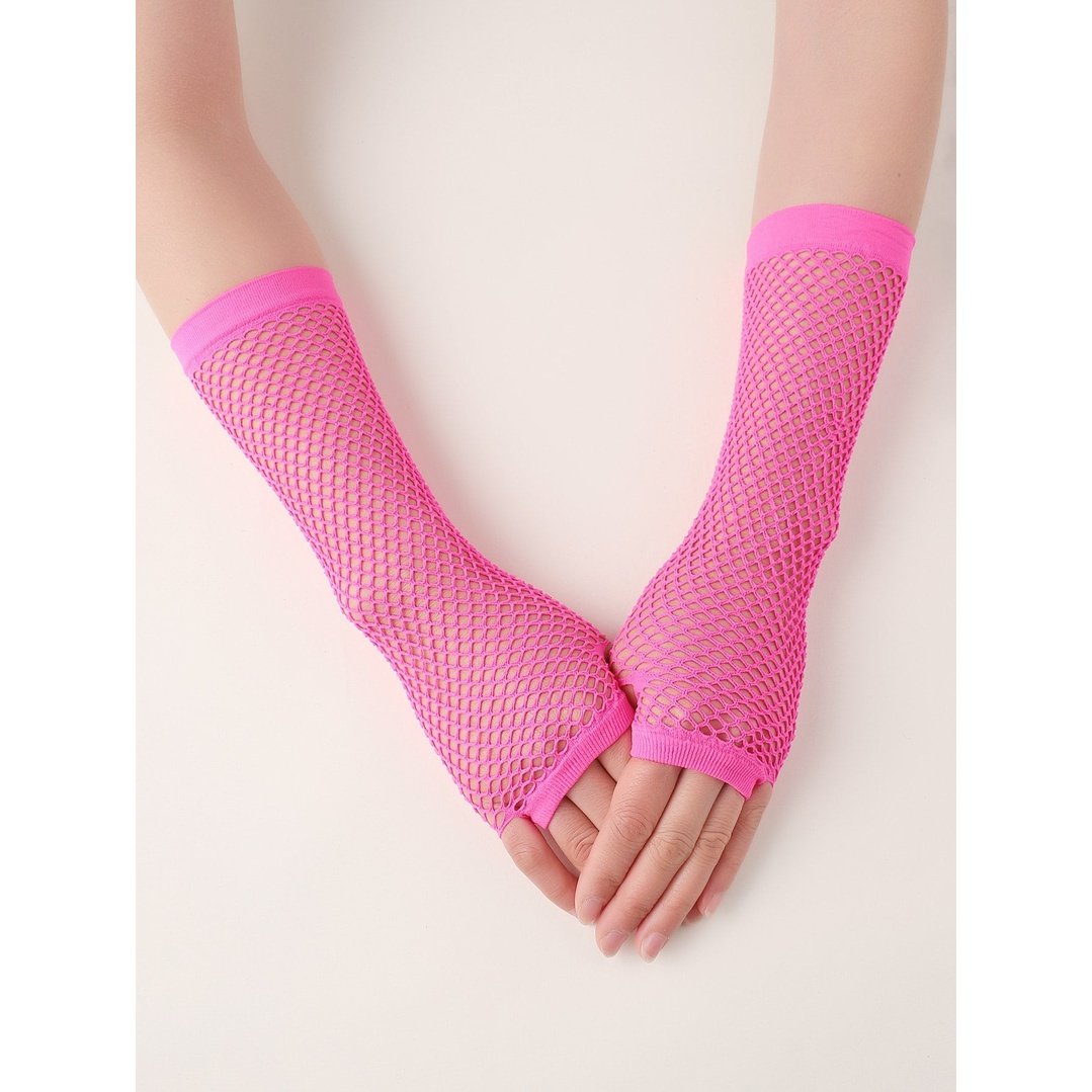 Hollow out long gloves for women 3 colors