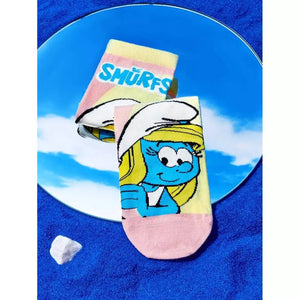 Cartoon Graphic Socks | The Smurfs | 2 Pair