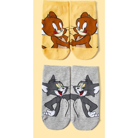 Tom & Jerry Cartoon Ankle Socks