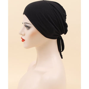 Women underscarf bonnet cap adjustable undercap