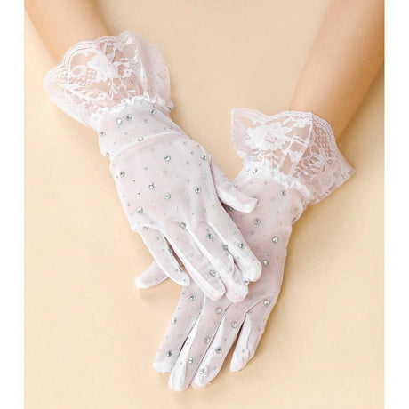 Bridal Gloves for Women | Rhinestone Decor