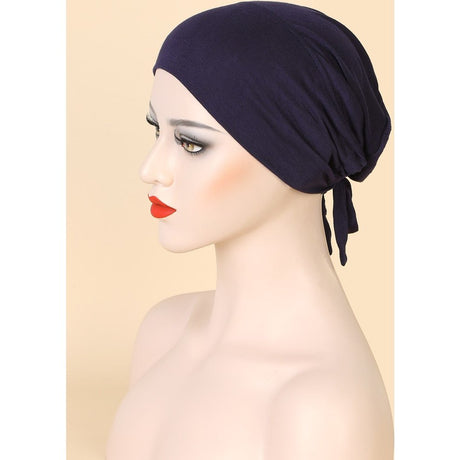 Women underscarf bonnet cap adjustable undercap
