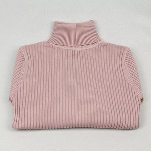 Turtle neck warm women sweater winter with Thumb open