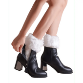 Fluffy decor Leg warmer gloves For Winters