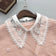 Flower Detachable Decor collar for women Rhinestone