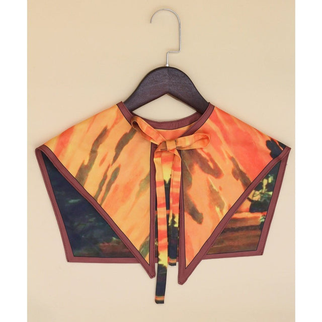 Scenery printed collar