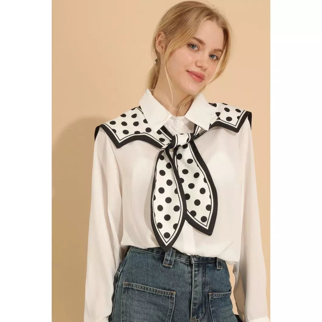 Polka Dot Dickey Collar | Stripped | Kuwait