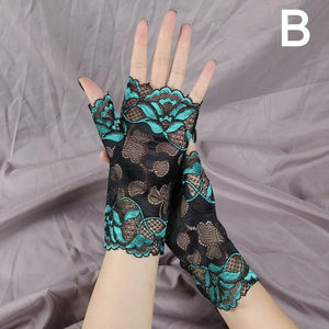 Hollow Out Fingerless Gloves