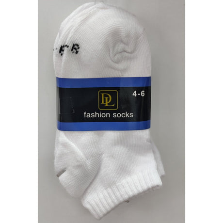 School cut socks for kids size 2-12 white black and white grey