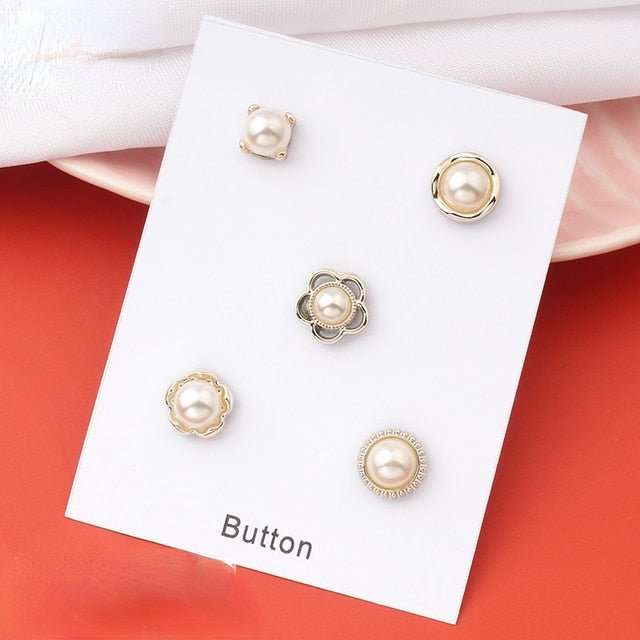 Hijab Pins Metal Pearl Magnet Brooches Buttons for Women | Kuwait