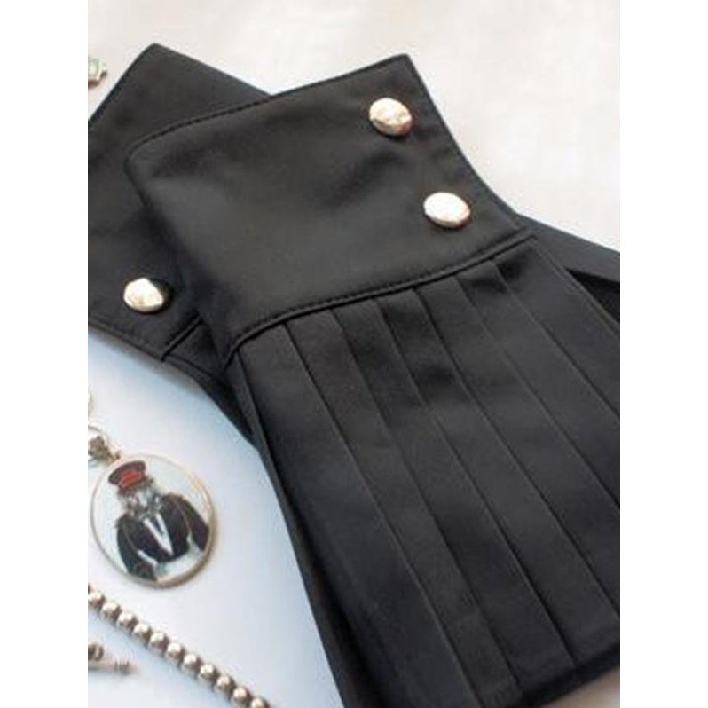 Pleated cuffs women fashion