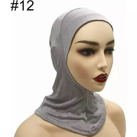 Simple solid Hijab cap for women
