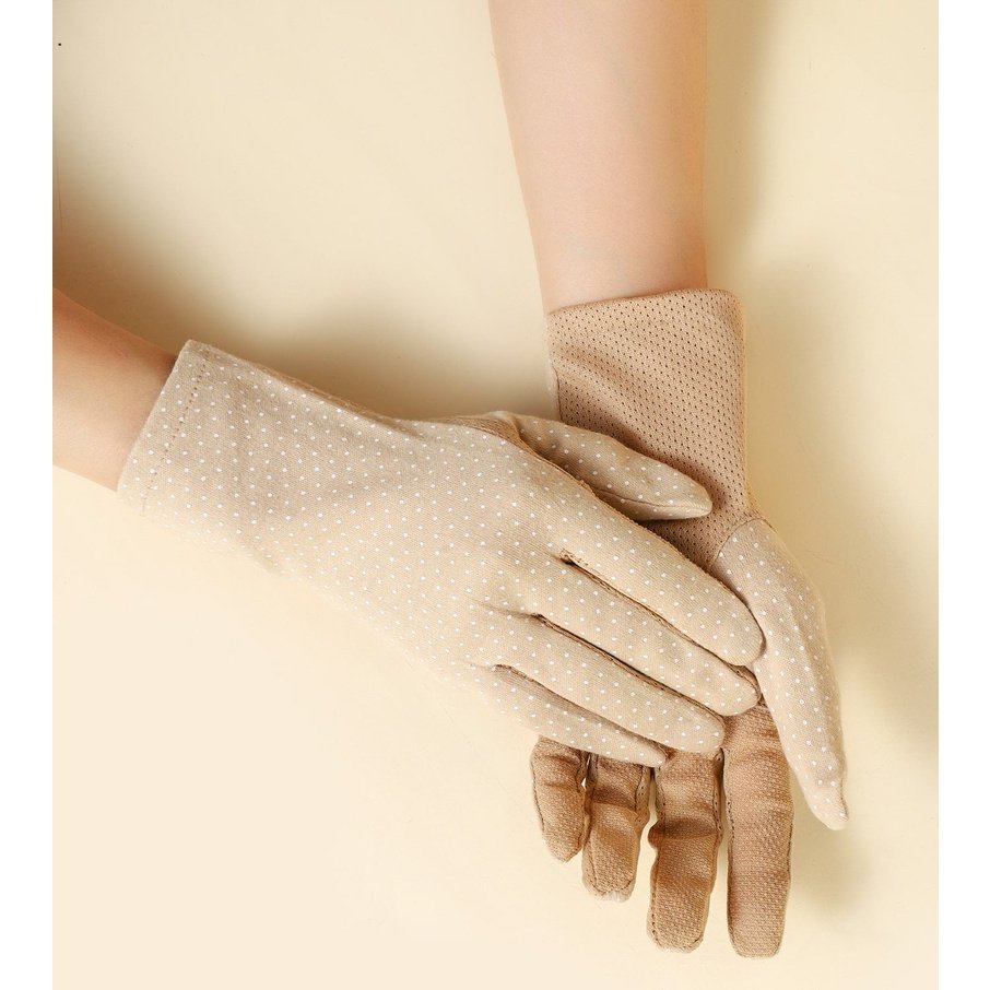Women Screentouch Lightweight Sunblock Gloves Summer UV Protection Driving  Cotton Gloves,Beige- One Size price in UAE,  UAE
