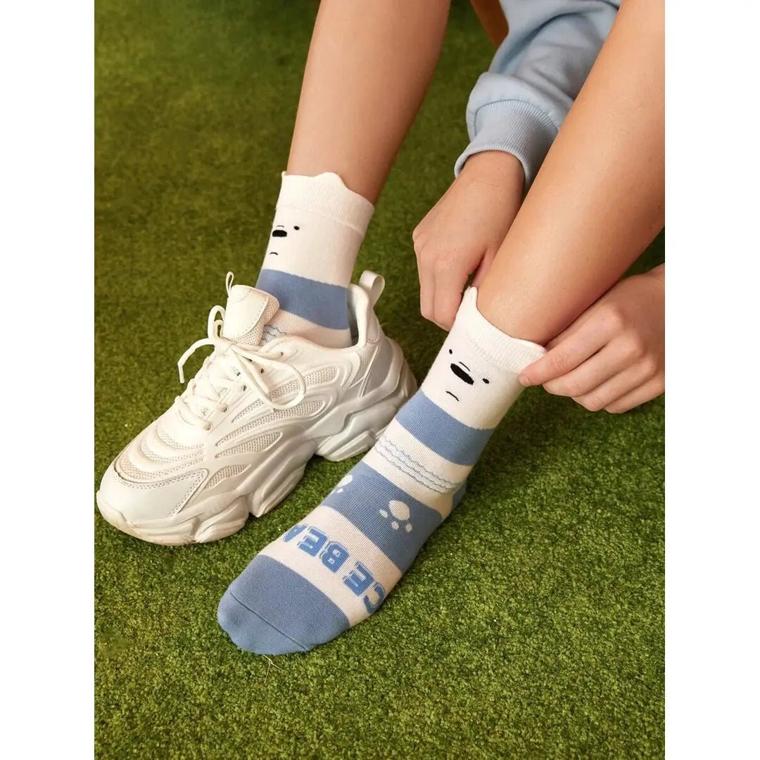 Cartoon Graphic Socks | We Bare Bears | 3 Pair